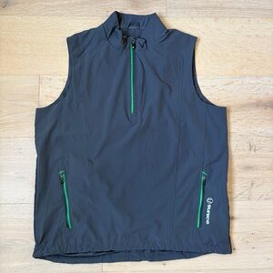Sunice Golf Vest Men L Gray 1/2 Zip Performance Windbreaker Sleeveless*L9